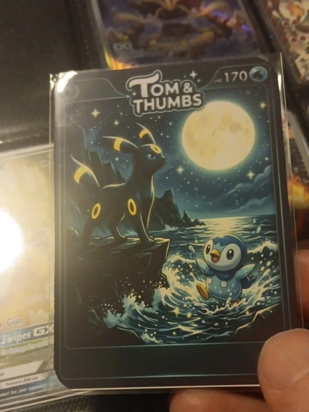 Absol V Holo Foil Trading Card - Black
